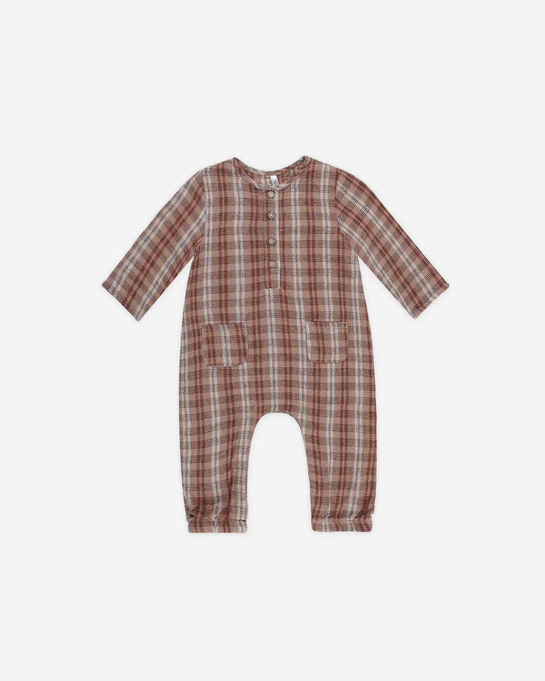 RYLEE & CRU LONGSLEEVE WOVEN JUMPSUIT || AUTUMN PLAID