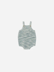 RYLEE & CRU POCKETED KNIT ROMPER || HEATHERED BLUE