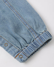 Load image into Gallery viewer, RYLEE &amp; CRU CARGO BABY OVERALL WASHED BLUE
