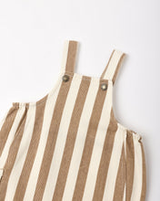 Load image into Gallery viewer, RYLEE &amp; CRU CARGO BABY OVERALL FAWN PINSTRIPE
