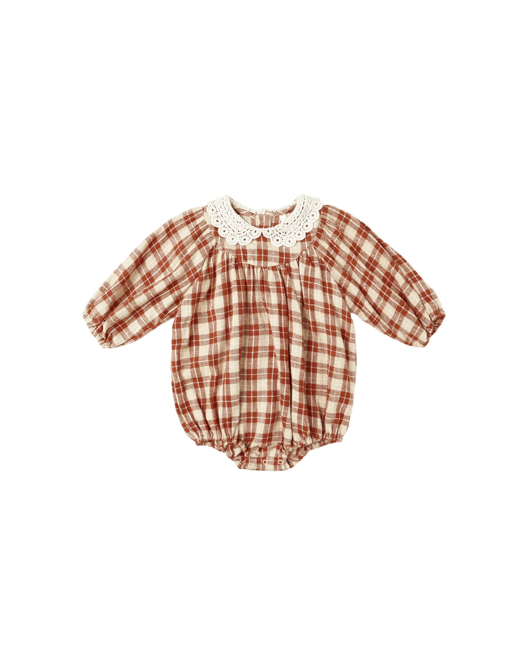 RYLEE + CRU HEIDI ROMPER || RED PLAID