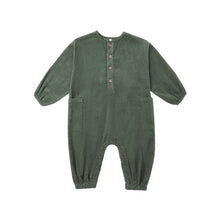 Load image into Gallery viewer, RYLEE + CRU RELAXED WOVEN JUMPSUIT || EVERGREEN
