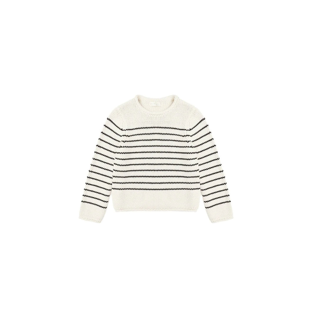 RYLEE + CRU JACQUES SWEATER || BLACK STRIPE
