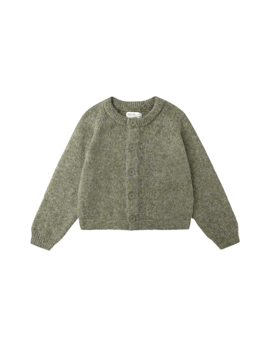 RYLEE + CRU FUZZY CARDIGAN || EVERGREEN