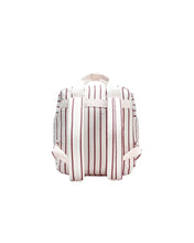 Load image into Gallery viewer, RYLEE + CRU MINI BACKPACK || BURGUNDY PINSTRIPE
