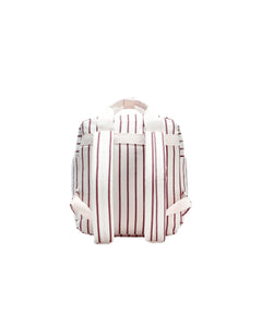 RYLEE + CRU MINI BACKPACK || BURGUNDY PINSTRIPE
