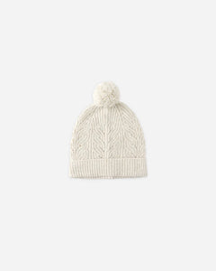RYLEE + CRU BEANIE || HEATHERED OATMEAL