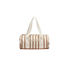 Load image into Gallery viewer, RYLEE &amp; CRU DUFFLE BAG FAWN PINSTRIPE
