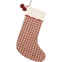 Load image into Gallery viewer, RYLEE + CRU NOEL STOCKING RUBY PLAID
