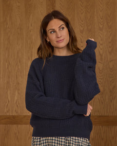 RYLEE + CRU CAROLINA SWEATER | NAVY