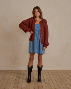 RYLEE + CRU CHEYENNE CARDIGAN | BRICK