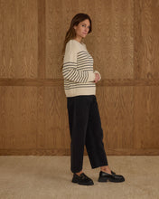 Load image into Gallery viewer, RYLEE + CRU JACQUES SWEATER | BLACK STRIPE

