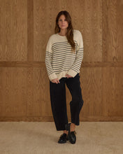 Load image into Gallery viewer, RYLEE + CRU JACQUES SWEATER | BLACK STRIPE
