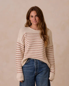 RYLEE + CRU JACQUES SWEATER || POPPY STRIPE