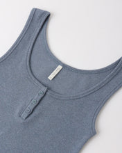 Load image into Gallery viewer, RYLEE + CRU WOMEN'S RIBBED TANK || HEATHERED MARINE
