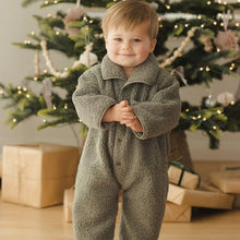 Load image into Gallery viewer, SALE - QUINCY MAE SHEARLING JUMPSUIT || FOREST
