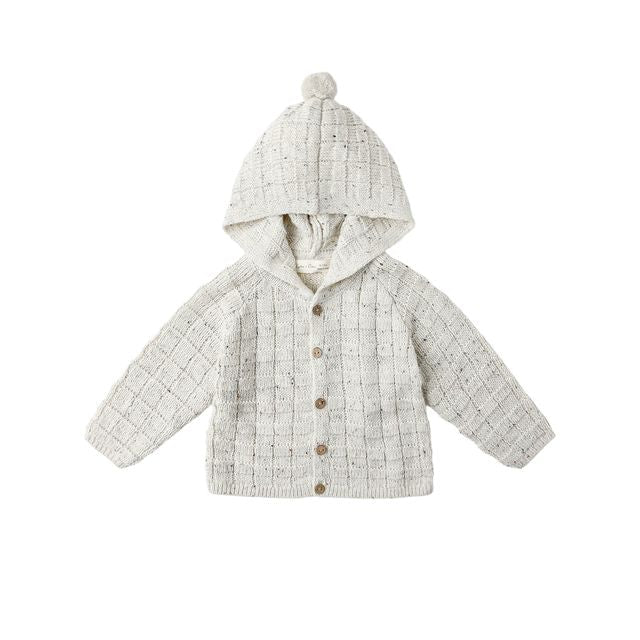 RYLEE + CRU TASSEL CARDIGAN || OATMEAL SPECKLE