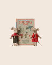 Load image into Gallery viewer, MAILEG Christmas Twin Mice, Little Sister and Brother in Book
