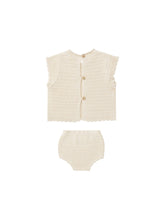 Load image into Gallery viewer, SALE - RYLEE + CRU SCALLOP KNIT BABY SET || NATURAL
