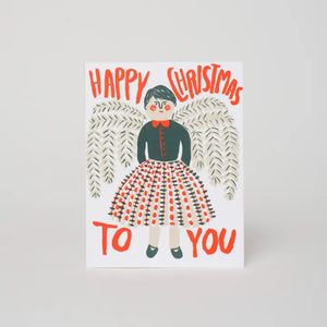 FOLK CHRISTMAS ANGEL CARD