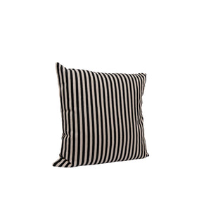 BLACK + CREAM STRIPED PILLOW