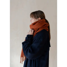 Load image into Gallery viewer, LAMBSWOOL OVERSIZED SCARF || ACORN
