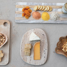 Load image into Gallery viewer, TRAVERTINE ORGANIC SHAPED CHEESE BOARD
