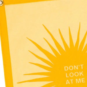 OXFORD PENNANT || DON'T LOOK AT ME CAMP FLAG