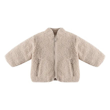 Load image into Gallery viewer, SALE - QUINCY MAE SHEARLING ZIP JACKET || OAT
