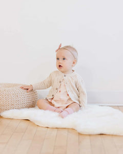 QUINCY MAE KNIT CARDIGAN || IVORY