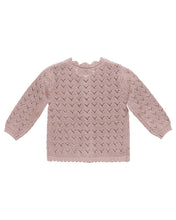 Load image into Gallery viewer, SALE - QUINCY MAE SCALLOPED CARDIGAN || MAUVE
