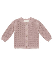 Load image into Gallery viewer, SALE - QUINCY MAE SCALLOPED CARDIGAN || MAUVE
