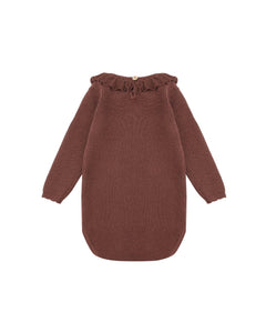 RYLEE + CRU RUFFLE COLLAR BODYSUIT || BURGUNDY