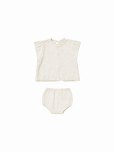 QUINCY MAE PENNY KNIT SET || IVORY