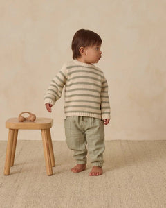 QUINCY MAE REX SWEATER || FERN STRIPE