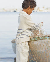 Load image into Gallery viewer, RYLEE &amp; CRU SHAWL CARDIGAN NATURAL &amp; MARINE
