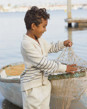 Load image into Gallery viewer, RYLEE &amp; CRU SHAWL CARDIGAN NATURAL &amp; MARINE
