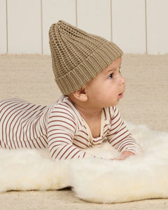 QUINCY MAE CHUNKY KNIT BEANIE || OLIVE