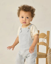 Load image into Gallery viewer, RYLEE &amp; CRU BABY OVERALL HEATHERED LIGHT BLUE
