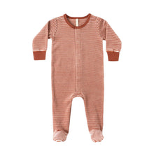 Load image into Gallery viewer, SALE - QUINCY MAE Hidden Snap Footie || Candy Stripe
