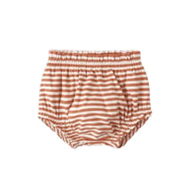 Load image into Gallery viewer, QUINCY MAE GATHERED BLOOMER POPPY STRIPE

