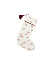 Load image into Gallery viewer, RYLEE + CRU CHRISTMAS STOCKING || RUBY BOWS
