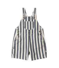 Load image into Gallery viewer, RYLEE &amp; CRU DENIM SHORTALL NAVY STRIPE
