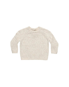 QUINCY MAE KNIT SWEATER || SPECKLED NATURAL