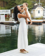 Load image into Gallery viewer, RYLEE + CRU WOMEN'S INDI MIDI DRESS NAUTICAL STRIPE
