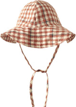 Load image into Gallery viewer, RYLEE &amp; CRU FLOPPY SUN HAT POPPY GINGHAM
