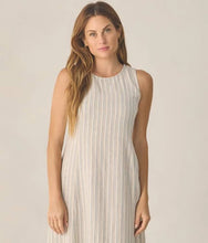 Load image into Gallery viewer, RYLEE + CRU WOMEN'S INDI MIDI DRESS NAUTICAL STRIPE

