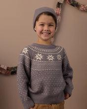 Load image into Gallery viewer, RYLEE &amp; CRU FAIR ISLE SWEATER SLATE
