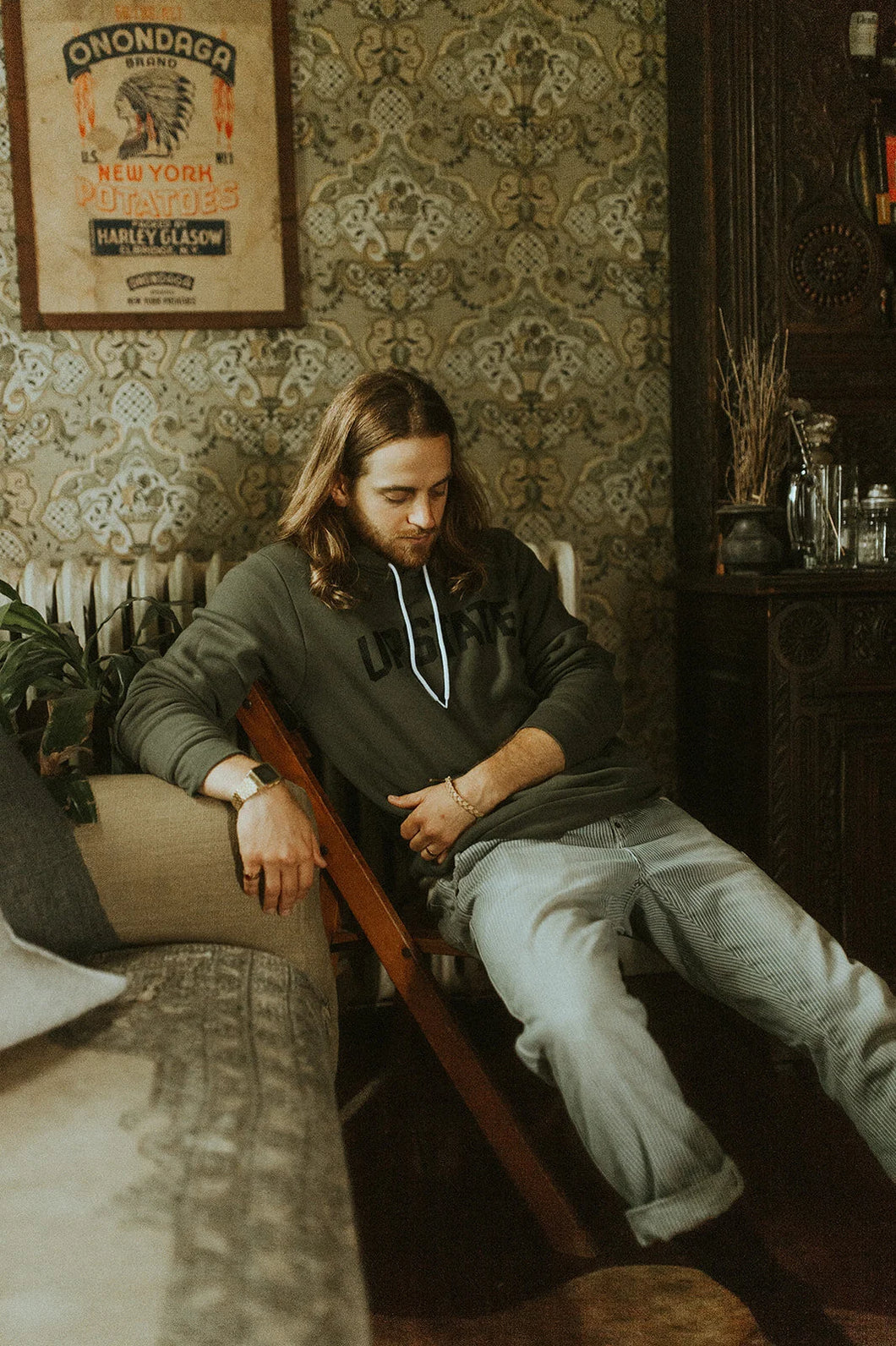 SUGARFOOT UPSTATE HOODIE || OLIVE + BLACK