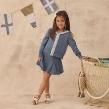 Load image into Gallery viewer, RYLEE &amp; CRU SAILOR CARDIGAN || MARINE
